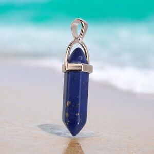 BLUE LAPIS PENDANT 925 STERLING SILVER